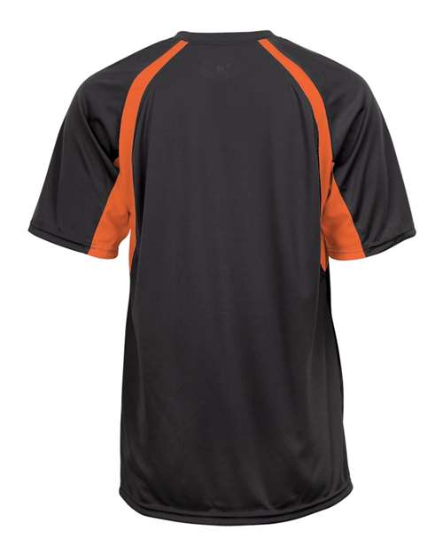 Youth B-Core Hook T-Shirt - Graphite/ Safety Orange Back