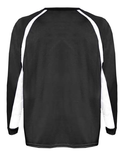 Youth B-Core Hook Long Sleeve T-Shirt - Black/ White Back