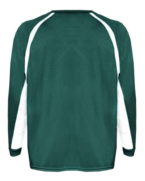 Youth B-Core Hook Long Sleeve T-Shirt - Forest/ White Back