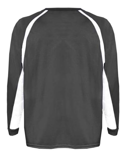 Youth B-Core Hook Long Sleeve T-Shirt - Graphite/ White Back