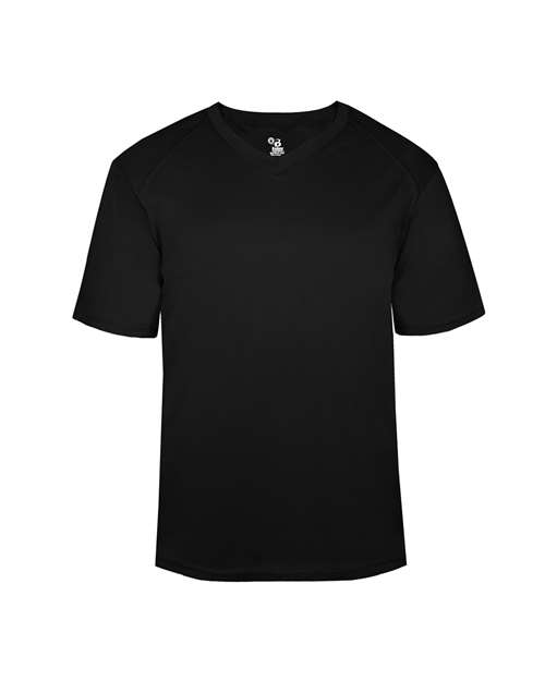 Youth B-Core V-Neck T-Shirt - Black Front