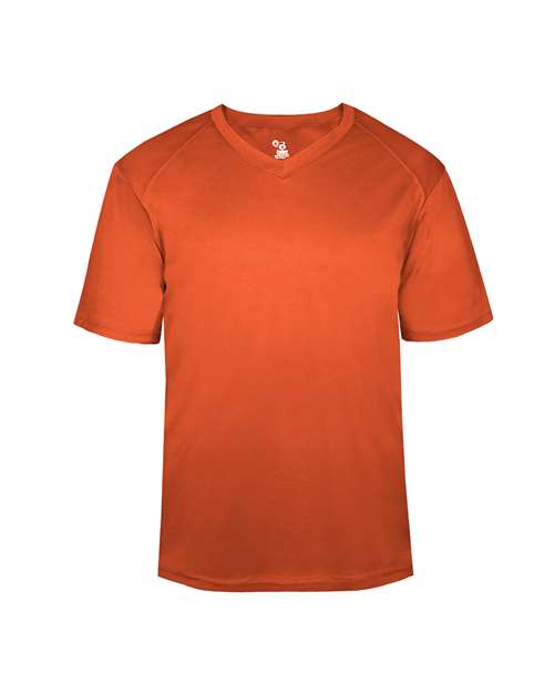 Youth B-Core V-Neck T-Shirt - Burnt Orange Front