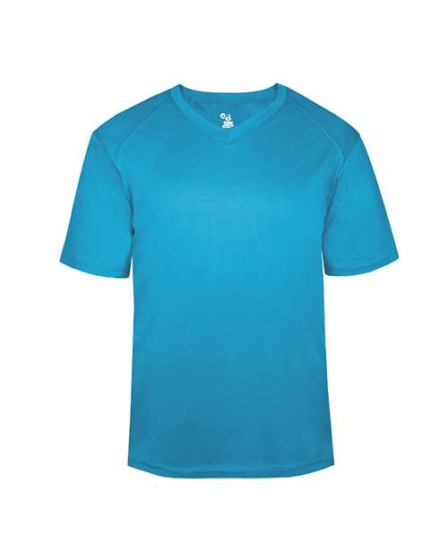 Youth B-Core V-Neck T-Shirt - Electric Blue Front