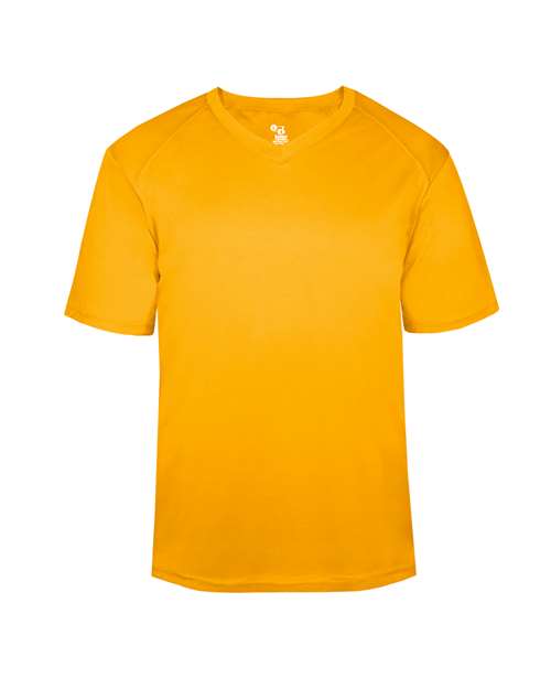 Youth B-Core V-Neck T-Shirt - Gold Front