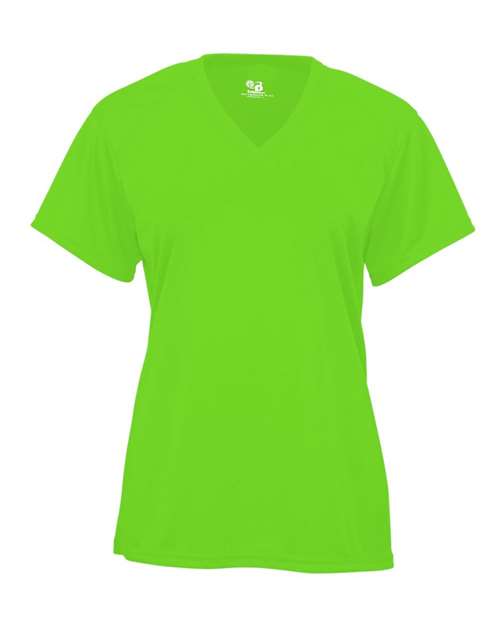 Youth B-Core V-Neck T-Shirt - Lime Front