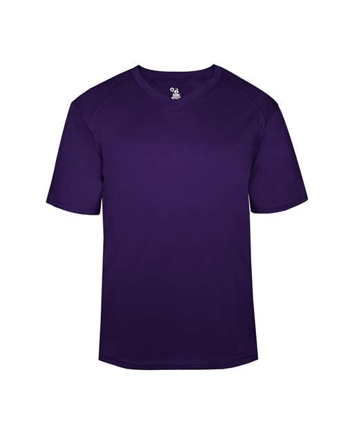 Youth B-Core V-Neck T-Shirt - Purple Front