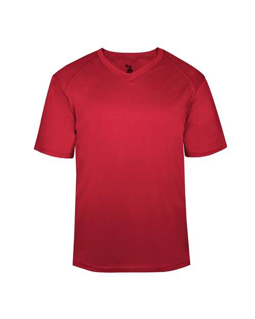 Youth B-Core V-Neck T-Shirt - Red Front