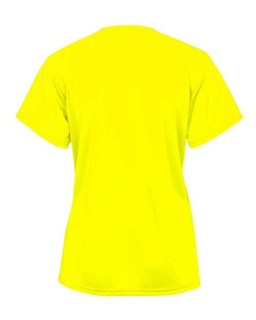 Youth B-Core V-Neck T-Shirt - Safety Yellow Back