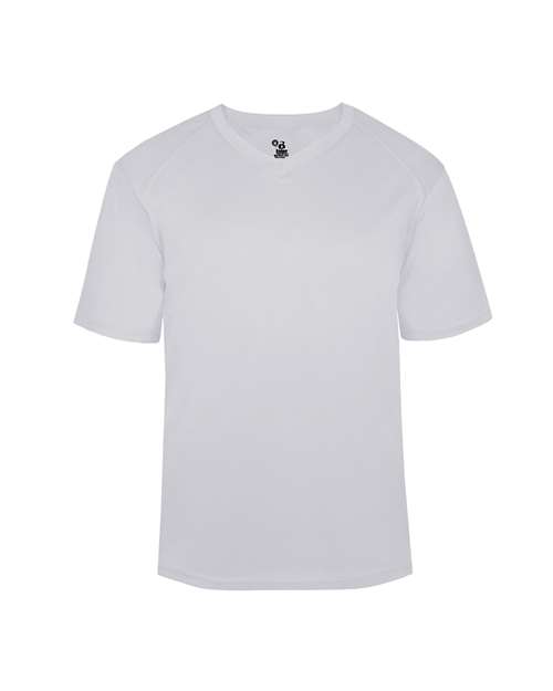 Youth B-Core V-Neck T-Shirt - Silver Front