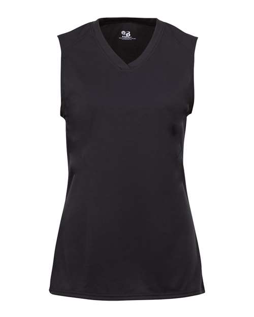 Girls' B-Core Sleeveless T-Shirt - Black Front