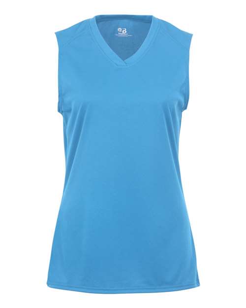 Girls' B-Core Sleeveless T-Shirt - Columbia Blue Front