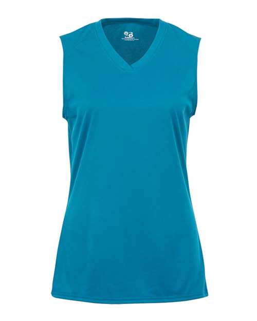 Girls' B-Core Sleeveless T-Shirt - Electric Blue Front
