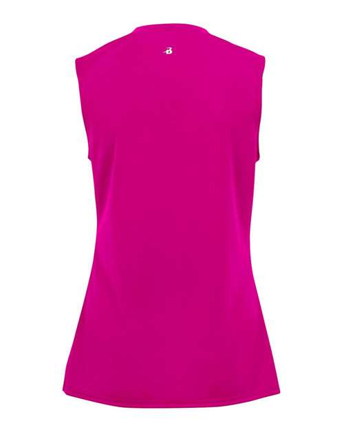 Girls' B-Core Sleeveless T-Shirt - Hot Pink Back