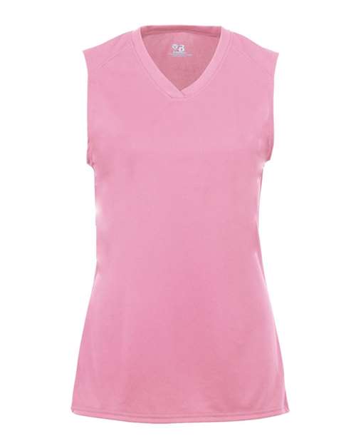 Girls' B-Core Sleeveless T-Shirt - Pink Front