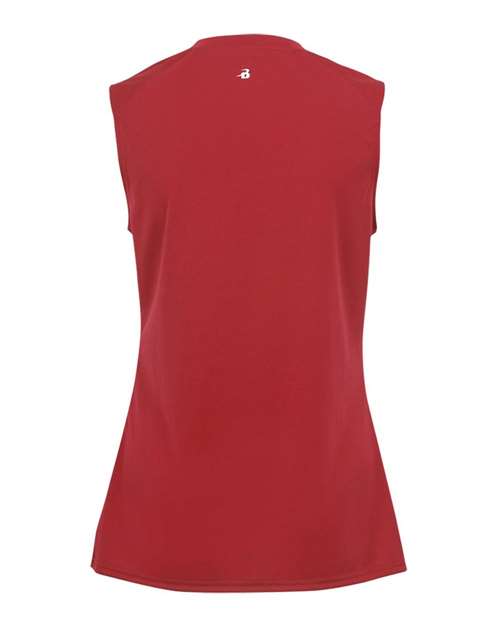 Girls' B-Core Sleeveless T-Shirt - Red Back