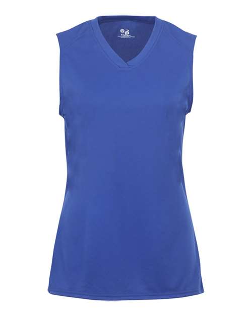 Girls' B-Core Sleeveless T-Shirt - Royal Front
