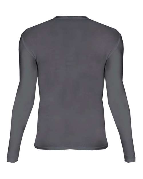 Men's Pro-Compression Long Sleeve T-Shirt - Graphite Back