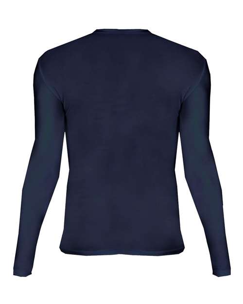 Men's Pro-Compression Long Sleeve T-Shirt - Navy Back