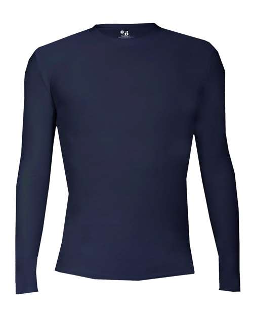 Men's Pro-Compression Long Sleeve T-Shirt - Navy Front