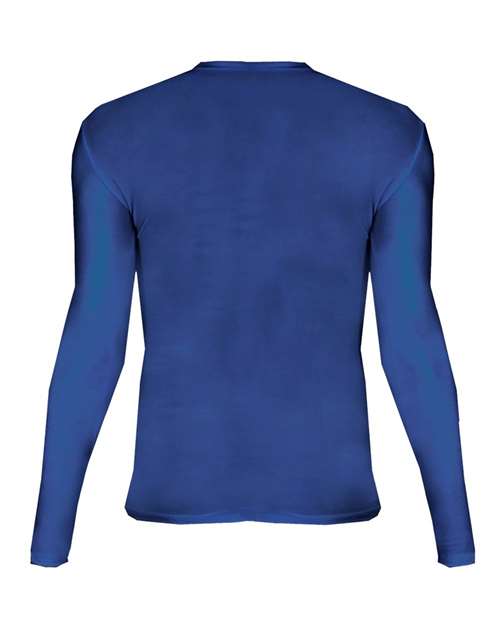 Men's Pro-Compression Long Sleeve T-Shirt - Royal Front