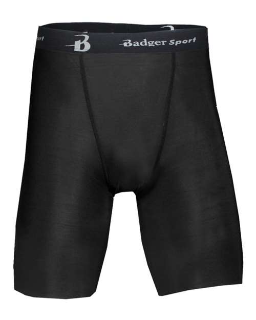 Men's Pro-Compression Shorts - Black Front