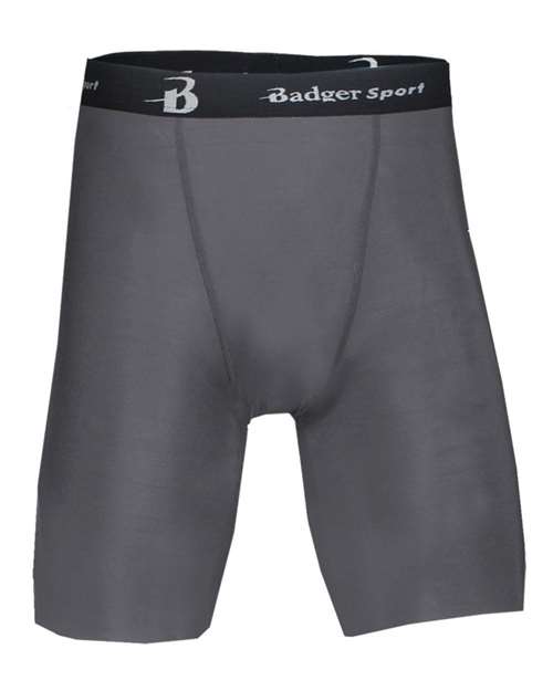 Men's Pro-Compression Shorts - Graphite Front