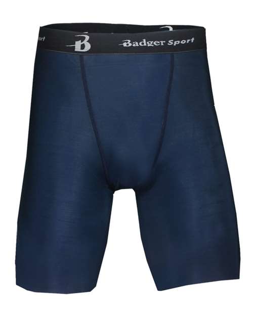 Men's Pro-Compression Shorts - Navy Front
