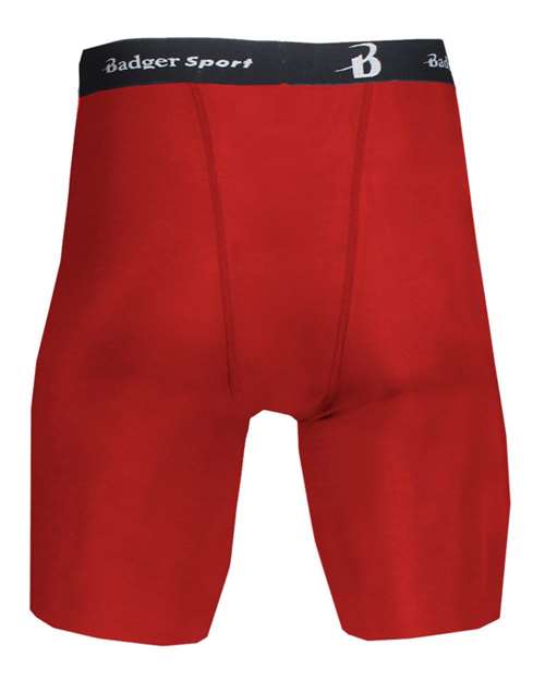 Men's Pro-Compression Shorts - Red Back