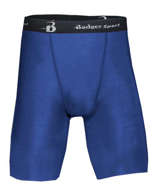 Men's Pro-Compression Shorts - Royal Front