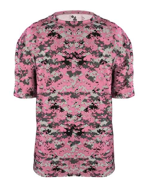 Youth Digital Camo T-Shirt - Pink Digital Front