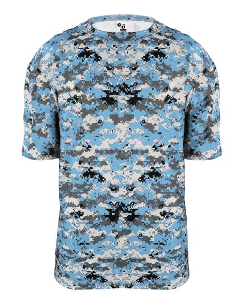 Youth Digital Camo T-Shirt - Columbia Blue Digital Front