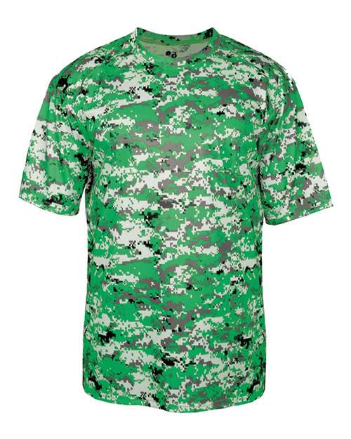 Youth Digital Camo T-Shirt - Kelly Digital Front