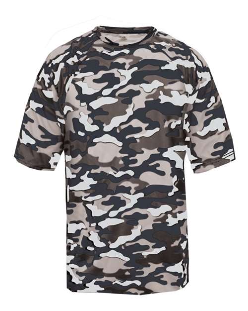 Youth Camo T-Shirt - Navy Front