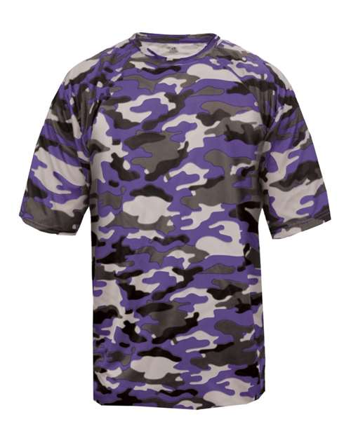 Youth Camo T-Shirt - Purple Front