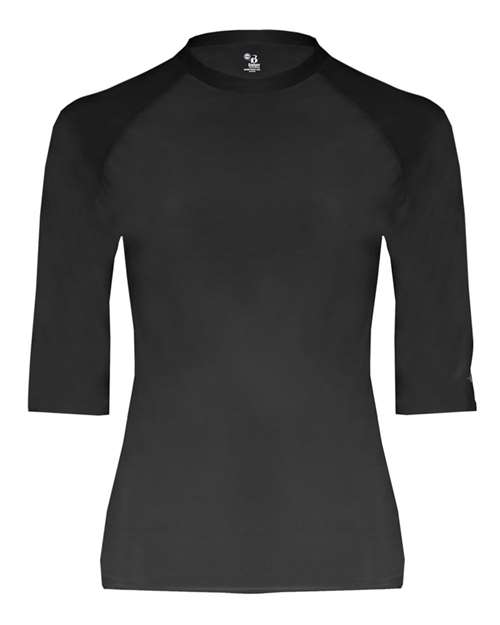 Men's Pro-Compression Half Sleeve T-Shirt - Black Front