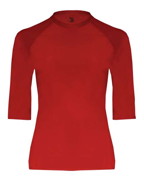 Men's Pro-Compression Half Sleeve T-Shirt - Red Front