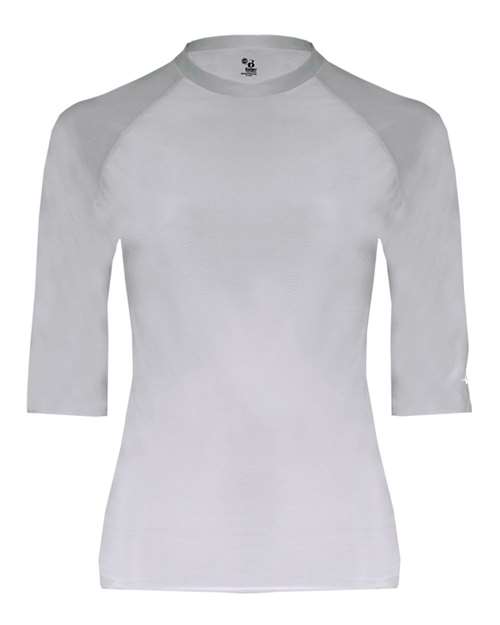 Men's Pro-Compression Half Sleeve T-Shirt - Silver Front