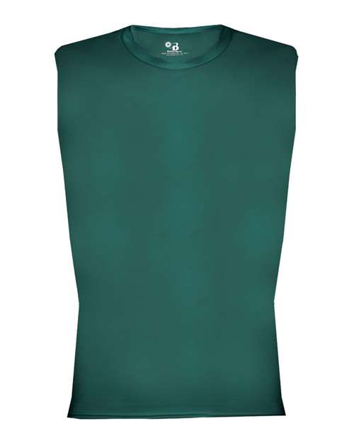 Men's Pro-Compression Sleeveless T-Shirt - Forest Front