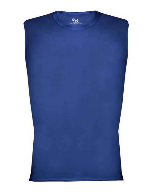 Men's Pro-Compression Sleeveless T-Shirt - Royal Front