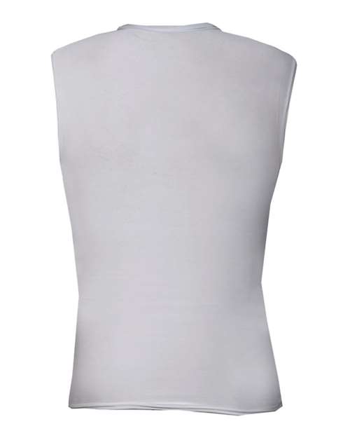 Men's Pro-Compression Sleeveless T-Shirt - Silver Back