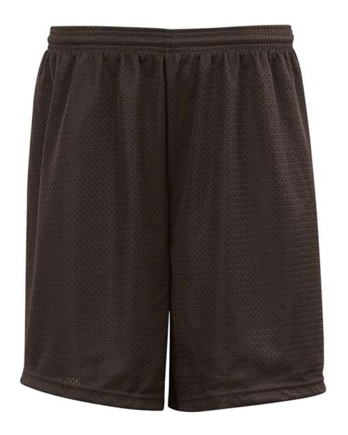 Youth Pro Mesh 6" Shorts - Brown Front