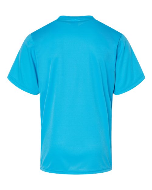 Youth Performance T-Shirt - Electric Blue Back