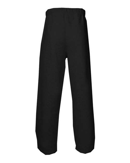 Youth Open-Bottom Sweatpants - Black Back