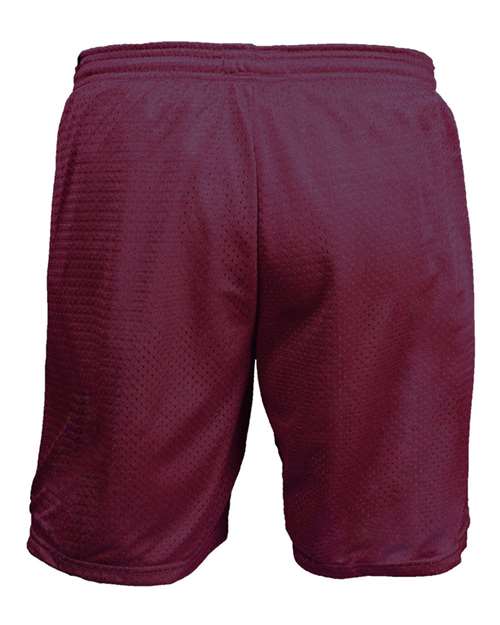 Youth Mesh Shorts - Maroon Back