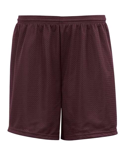 Youth Mesh Shorts - Maroon Front
