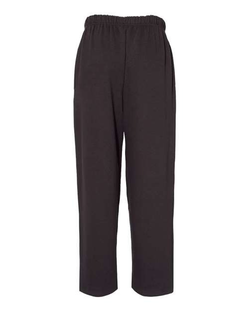 Men's Open-Bottom Sweatpants - Black Back