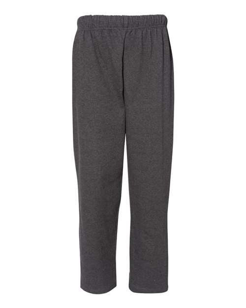 Men's Open-Bottom Sweatpants - Charcoal Front
