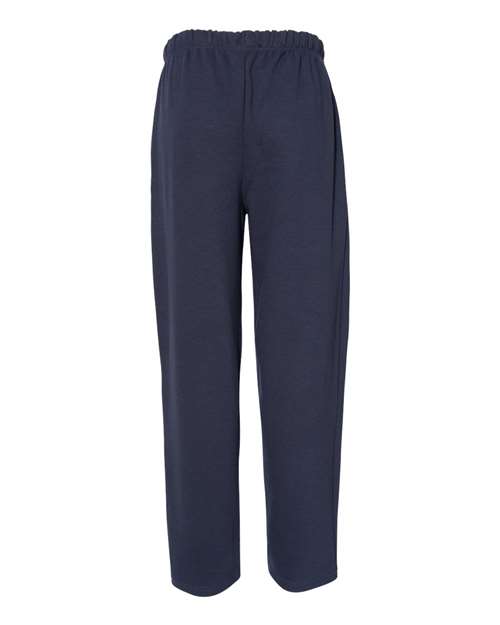 Men's Open-Bottom Sweatpants - Navy Back