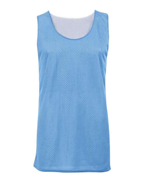 Youth Pro Mesh Reversible Tank Top - Cardinal/ White Front