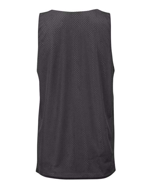 Youth Pro Mesh Reversible Tank Top - Graphite/ White Back